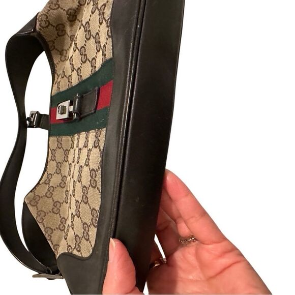 Gucci Brown and Black Shoulder Bag - Picture 6 of 10